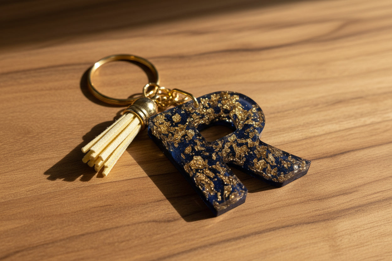 DIY Initial Keychain Kit