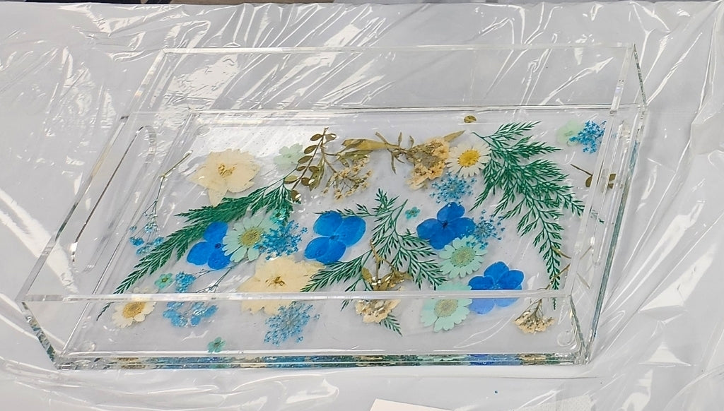 Floral Acrylic Tray Workshop