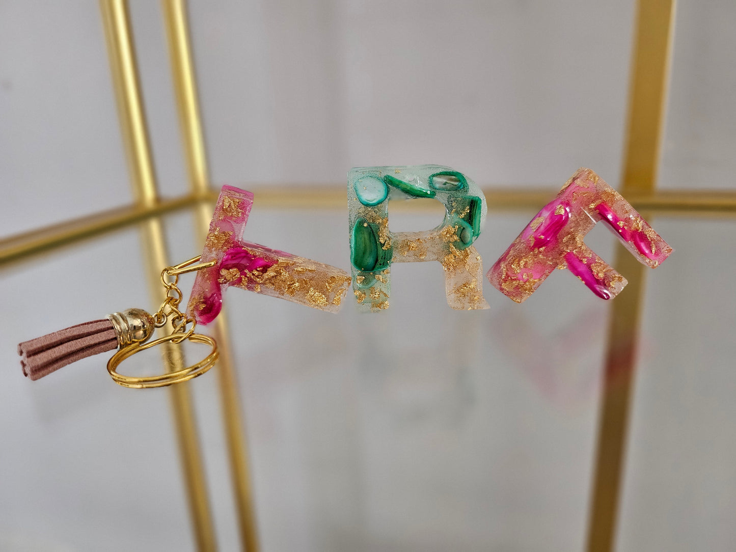 DIY Initial Keychain Kit