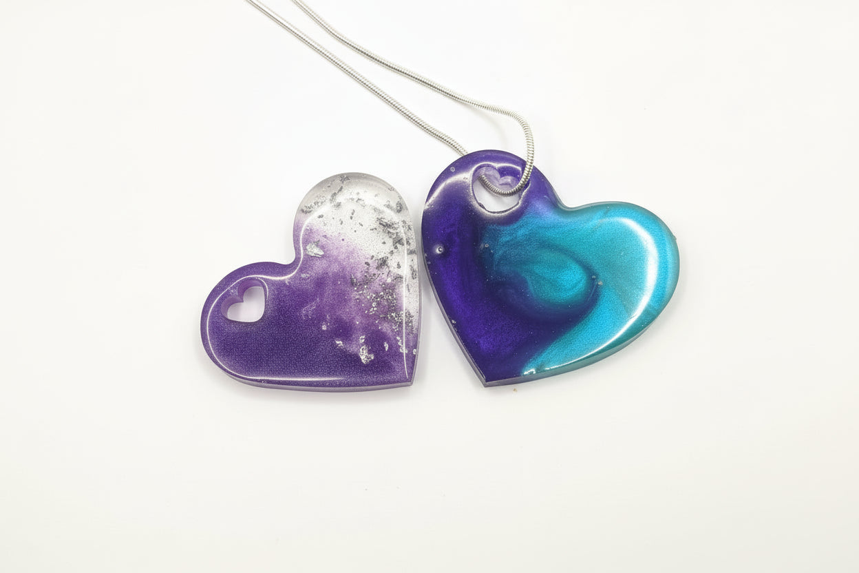 DIY Heart Pendant Necklaces Kits
