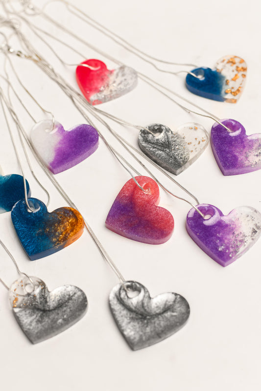 DIY Heart Pendant Necklaces Kits